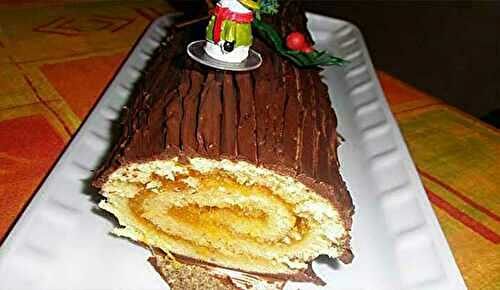 Bûche de Noël à la marmelade d’orange épicée