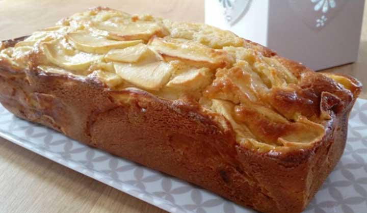 Cake aux pommes et au miel