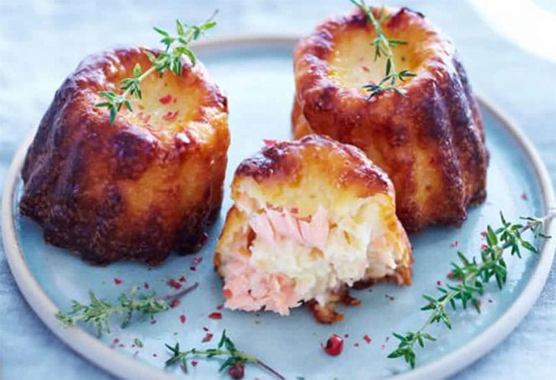 Cannelés au saumon fumé De Noël au Thermomix