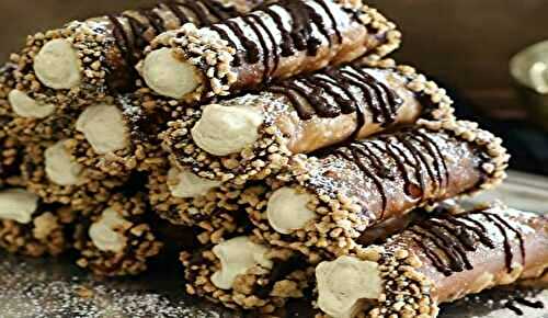 Cannoli Sicilien mascarpone et noisettes