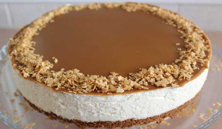 Cheesecake Sans Cuisson Chocolat Blanc et Pâte Spéculoos