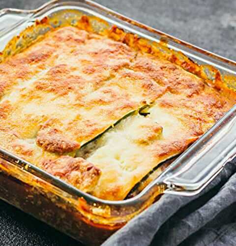 Comment faire des lasagnes de courgettes et tomates WW