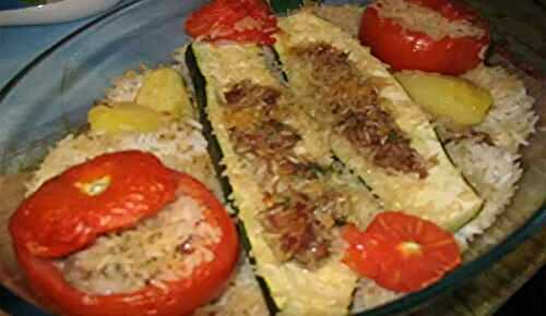 Courgettes et tomates farcies