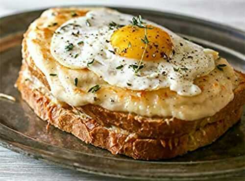 Croque-madame au jambon emmental Weight Watchers