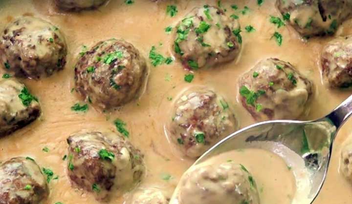 Délicieuse boulettes de viande à la Suédoise qui épateront même les plus difficiles.