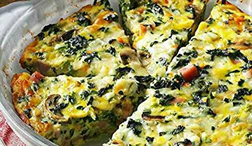 Délicieuse quiche aux épinards sans croûte qui rend fou les gourmands