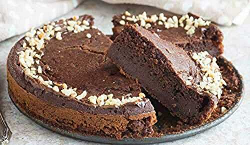 Gâteau au chocolat sans farine à 3 ingrédients
