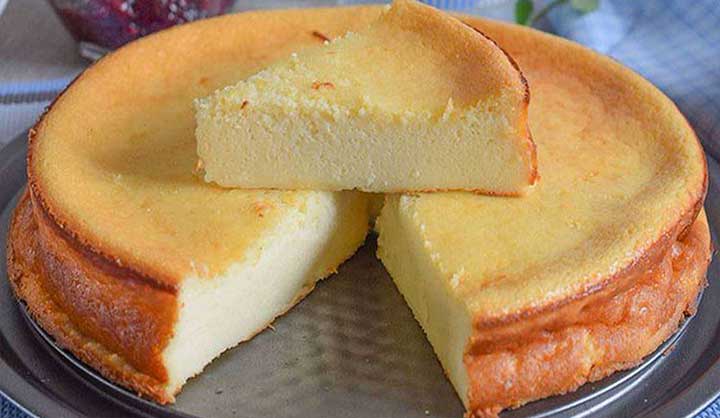 Gâteau au fromage blanc parfumé au citron