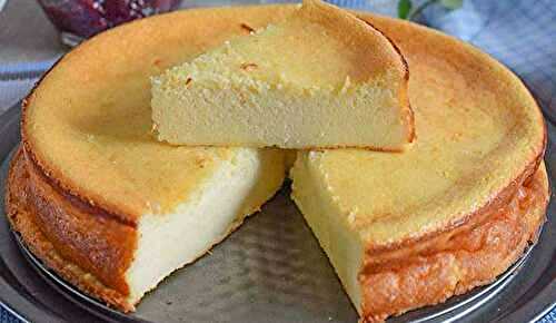 Gâteau au fromage blanc parfumé au citron