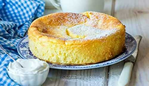 Gâteau au lait sans levure dessert simple et rapide