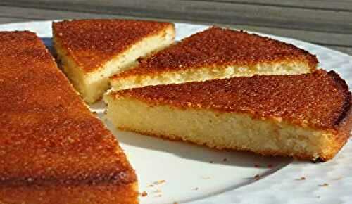 Gâteau aux blancs d’oeufs parfumé au Citron Vanille et Amande