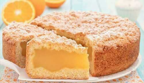 Gâteau crumble à l’orange au parfum irrésistible