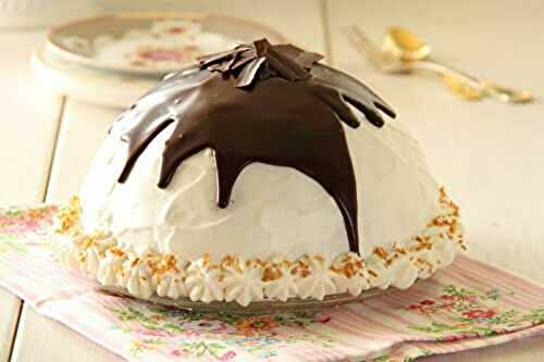 Gâteau Igloo chocolat et crème mascarpone