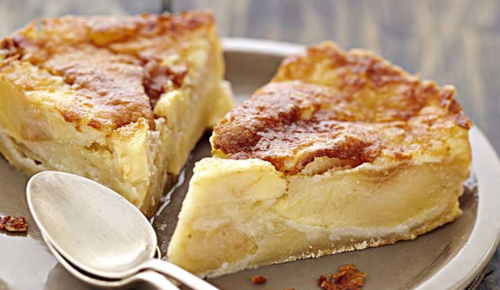 Gâteau moelleux aux pommes et au beurre salé