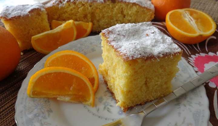 Gâteau orange et huile d’olive