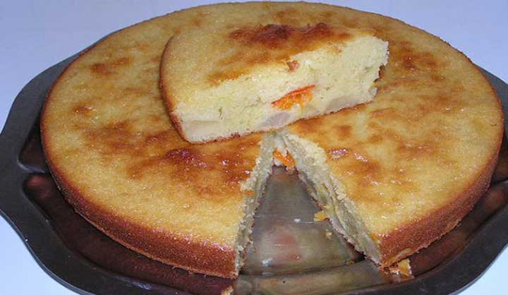 Gâteau poire et abricot