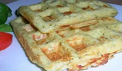 Gaufres salées aux pommes de terre et persil