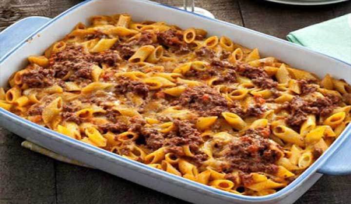 Gratin de pâte à la bolognaise