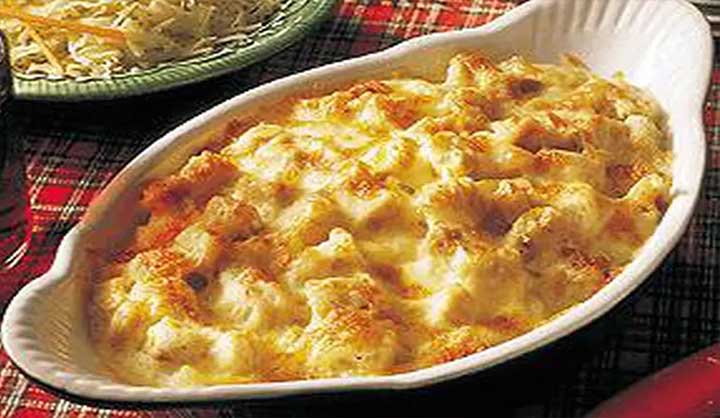 Gratin de pommes de terre à la dinde