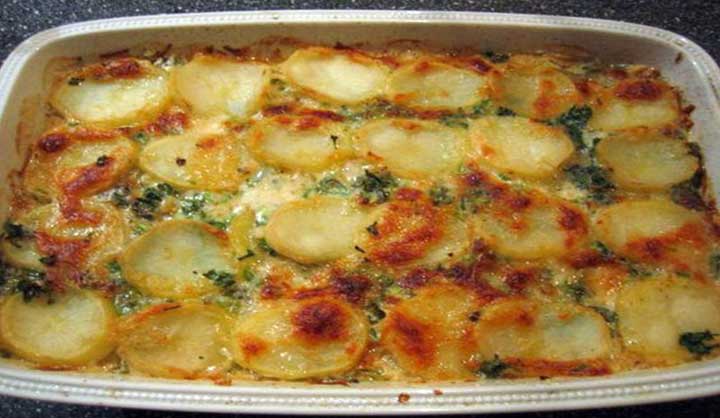 Gratin de pommes de terre au normande