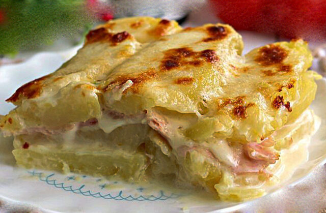 Gratin Léger aux Pommes de Terre et Jambon WW