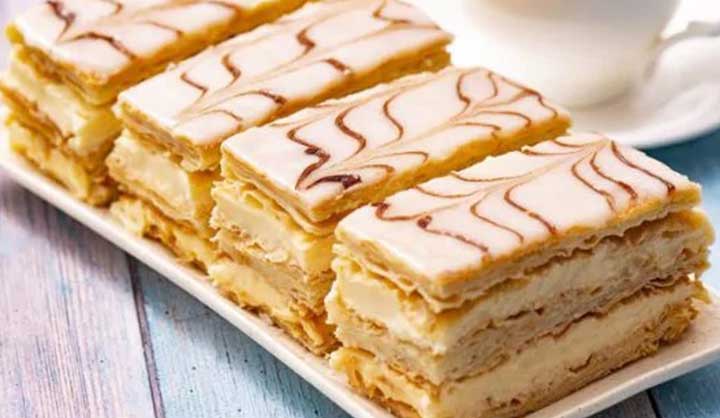 Mille feuille à la vanille