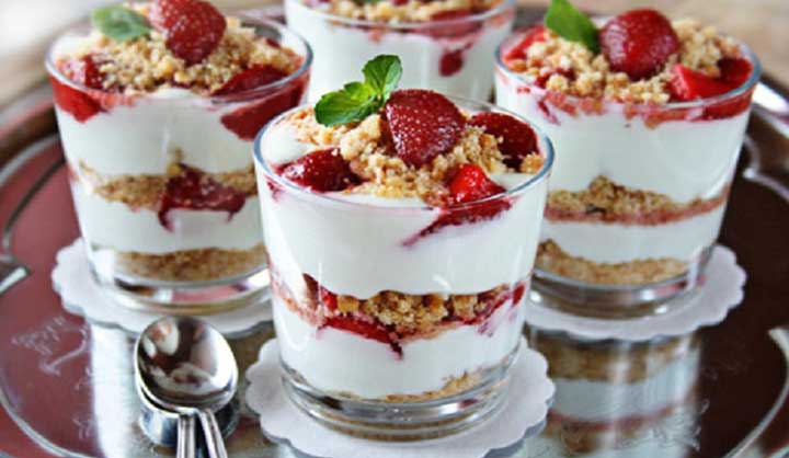 Parfait à la Fraise