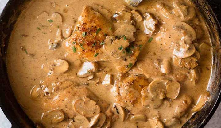 Poulet Stroganoff