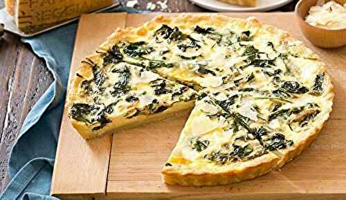 Quiche aux épinards et parmesan