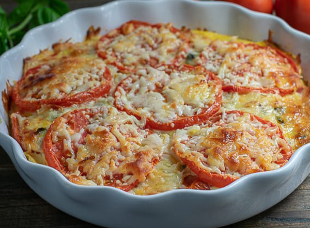 Quiche Sans Pâte au Thon et Tomate WW