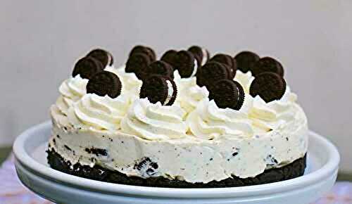Rapide Cheesecake aux biscuits Oreo