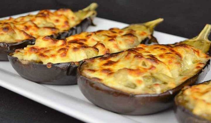 Recette : aubergines farcies aux poulet et fromage à s’en lécher les doigts