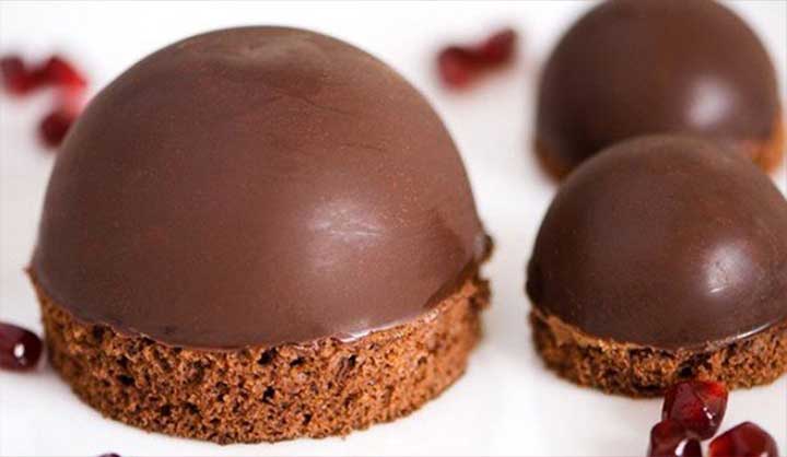 Recette Dôme mousse au chocolat