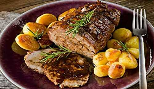 Rôti de veau aux poires facile