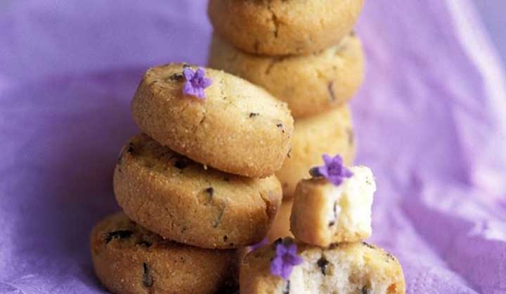 Sablés au citron et aux fleurs de Lavande