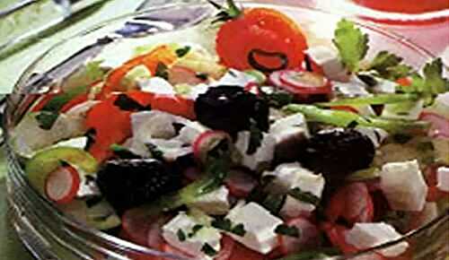 Salade fraîche au chèvre