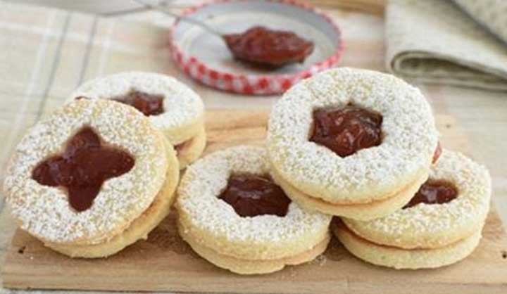 Super Petits Sablés à la confiture Agréables Pour Noël