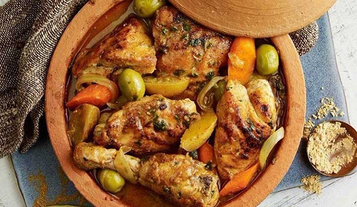 Tajine de poulet aux épices