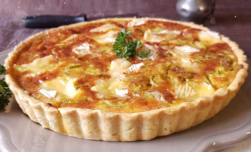 Tarte à la Courgette Camembert et Parmesan