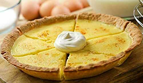 Tarte à la crème pâtissière et à la noix de coco