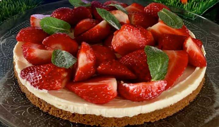 Tarte aux fraises sans cuisson facile