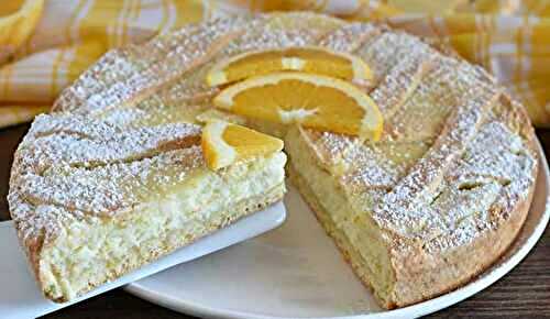 Tarte crémeuse à l’orange et au chocolat blanc