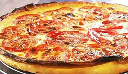 Tarte thon, tomate et moutarde