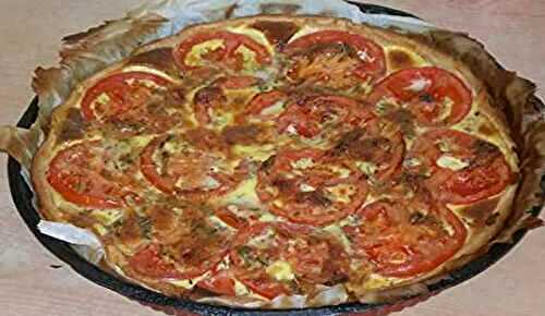 Tarte thon, tomates et moutarde