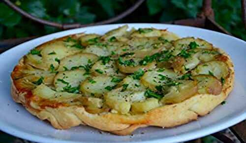 Tatin de pommes de terre au fromage de brebis