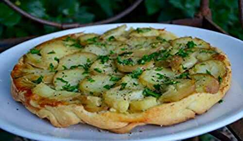 Tatin de pommes de terre au fromage de brebis