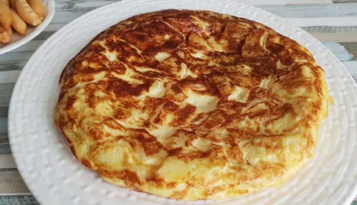 Tortilla aux pommes de terre légère