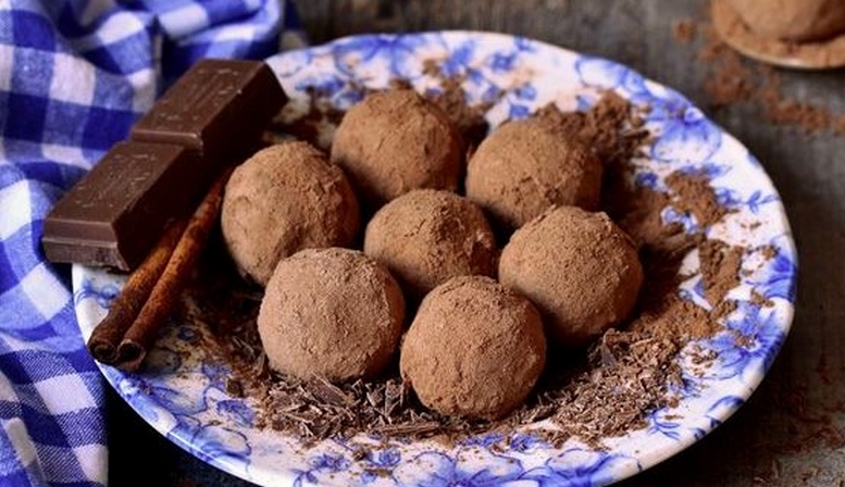 Truffes coeur passion au chocolat au lait