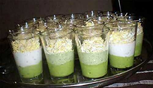 Verrine avocat ,thon,oeuf dur