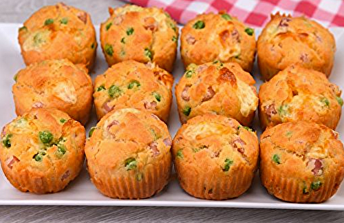 Muffins salés aux petits pois : parfaits pour un apéritif savoureux !